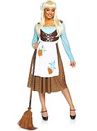 Cinderella, costume dress, faux leather, tatters, apron